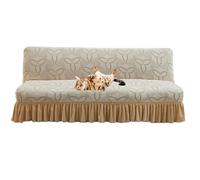 OBASDFD Fodera For Futon Stampata, Elastica Divani E Letti Senza Braccioli(Beige,S)