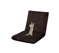 OBASDFD Fodera In Velluto For Sedie Da Gioco Pieghevoli Pavimento, For Divano Senza Braccioli Con Protezione Antigraffio(Coffee,Set of 1)