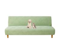 OBASDFD Fodera Universale For Futon Senza Braccioli, Elasticizzata E Lavabile, For Divani Letto(Green,S)