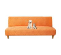 OBASDFD Fodera Universale For Futon Senza Braccioli, Elasticizzata E Lavabile, For Divani Letto(Orange,S)