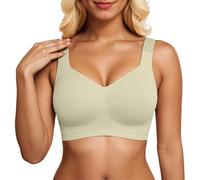 OBASDFD Full Coverage Underwired Bra for Seamless Everyday Wear And Any T Shirt Underwire Provides Support Soft Material Breathable Smooth, Light Green, L(Light Green,L)