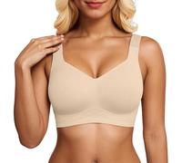 OBASDFD Full Coverage Underwired Bra for Seamless Everyday Wear And Any T Shirt Underwire Provides Support Soft Material Breathable Smooth, Light Purple, L(Beige,4XL)