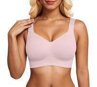 OBASDFD Full Coverage Underwired Bra for Seamless Everyday Wear And Any T Shirt Underwire Provides Support Soft Material Breathable Smooth, Hot Pink, 3XL(Pink,XL)