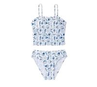 OBASDFD Girl's Graphic 2 Piece Seashell Swimsuit Spaghetti Strap Tankini Set Cute Bathing Suit Blue And White 8Y(Coral Orange,12 Years)