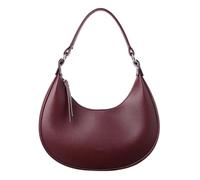 OBASDFD Half Moon Clutch Bag For Women Leather Shoulder Handbag(Wine)