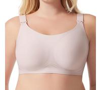 OBASDFD Lightweight Plain Thin Adjustable Shoulder Strap for Women Saggy Maternity Nursing Bra, Light Pink, S(Beige,L)