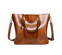 OBASDFD Messenger Tote Bag For Women, Designer Satchel Handbags, Top-Handle Purses With Strap, Office For(Brown)