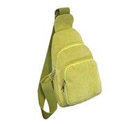 OBASDFD Mini Corduroy Sling Bag Women Shoulder Chest Purse Nylon(Green)