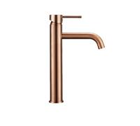 OBASDFD Miscelatore Monocomando for Lavabo in Oro Spazzolato con Cartuccia in Ceramica for Acqua Calda/Fredda(6)