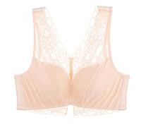 OBASDFD No Steel Ring Bra, Ultralight Non-Marking Underwear with Fixed Shoulder Straps, Skin, 36A/B(Skin,10)
