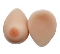 OBASDFD Protesi mammarie autoadesive in silicone con capezzolo realistico, protesi di miglioramento naturale for mastectomia, cosplay e travestitismo(1000g/Pair)