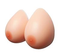 OBASDFD Protesi Mammarie In Silicone, Cuscinetti For Reggiseno Rinforzanti - Autoadesivi For Mastectomia, Travestiti(M-600g/Pair/CupB)