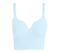 OBASDFD Push Up Bra Women's Front Closure Racerback Plus Size Unlined Underwired Full Coverage, Black, L(Mint Green,M)