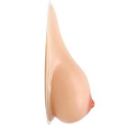 OBASDFD Realistic Sagging Waterdrop Shape Silicone Breast Forms Self Adhesive Concave Surface Chest Enhancer Mastectomy Prosthesis Bra Pads Inserts Fake Boobs(1000g/Pair, Nude)(Nude,600g/Pair)