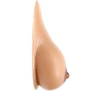 OBASDFD Realistic Sagging Waterdrop Shape Silicone Breast Forms Self Adhesive Concave Surface Chest Enhancer Mastectomy Prosthesis Bra Pads Inserts Fake Boobs(1000g/Pair, Nude)(Suntan,800g/Pair)