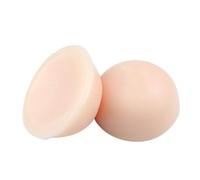 OBASDFD Round Push Up Breast Pad Fake Big Forms Breathable False Boob Inserts Lightweight Silicone Breastplate for Natural Shape,Flesh,800g(1600g)