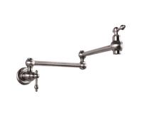 OBASDFD Rubinetto da Cucina Girevole A 360°, Prolunga Singola for Acqua Fredda for Lavaggio Verdure, Finitura Nichel-Oro(Nickel)
