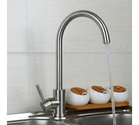 OBASDFD Rubinetto da Cucina in Acciaio Inossidabile con Montaggio A Parete, Doccetta Girevole, Miscelatore E Dispenser di Sapone, Maniglia A Un Foro(Faucet Set)