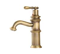 OBASDFD Rubinetto da Cucina in Rame Anticato, Miscelatore Monocomando for Lavello con Cartuccia in Ceramica for Acqua Calda/Fredda (Altezza 8,66 Pollici)