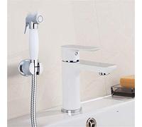 OBASDFD Rubinetto for Lavabo da Bagno con Montaggio A Pavimento, Doccetta, Miscelatore Monocomando for Acqua Calda/Fredda