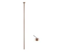 OBASDFD Rubinetto for Vasca in Ottone con Miscelatore monocomando, Rubinetto for Doccia a Parete Grigio for Acqua Calda e Fredda(Gold Deck)