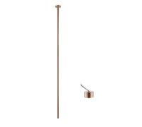 OBASDFD Rubinetto for Vasca in Ottone con Miscelatore monocomando, Rubinetto for Doccia a Parete Grigio for Acqua Calda e Fredda(Rose Gold Deck)