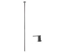 OBASDFD Rubinetto for Vasca in Ottone con Miscelatore monocomando, Rubinetto for Doccia a Parete Grigio for Acqua Calda e Fredda(Grey Deck)