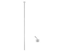 OBASDFD Rubinetto for Vasca in Ottone con Miscelatore monocomando, Rubinetto for Doccia a Parete Grigio for Acqua Calda e Fredda(White Deck)