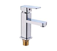 OBASDFD Rubinetto Moderno for Bagno in Ottone Lucido, Miscelatore Monocomando for Lavabo con Installazione A Parete, Cartuccia in Ceramica for Acqua Calda/Fredda