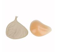 OBASDFD Silicone Triangular Fake Breast Boob Hook Prosthetic Protector Bra Insert Portable Protection Bag Push Up Pad Easy to Wear Left-M(Left,Large)