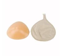 OBASDFD Silicone Triangular Fake Breast Boob Hook Prosthetic Protector Bra Insert Portable Protection Bag Push Up Pad Easy to Wear Left-M(Triangle,Medium)