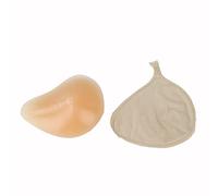 OBASDFD Silicone Triangular Fake Breast Boob Hook Prosthetic Protector Bra Insert Portable Protection Bag Push Up Pad Easy to Wear Left-M(Right,Large)