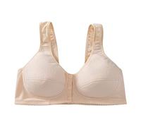 OBASDFD Sports Bra Women's Without Steel Ring Front Closed T Back Plus Size Seamless Unlined for Large Bust, a, 14(B,10)