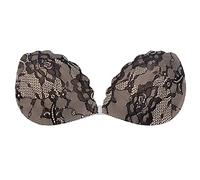 OBASDFD Strapless Bra for Women Breast Lift Push Up Invisible Self Adhesive, Black, A(White,DD)