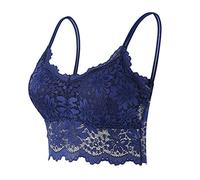 OBASDFD Stretch Free Bra 1 Piece Summer Bandeau Plus Size Strapless Wireless Padded for Women, Gray, L(Darkblue,M)