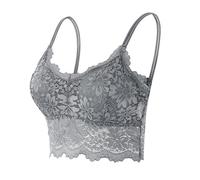 OBASDFD Stretch Free Bra 1 Piece Summer Bandeau Plus Size Strapless Wireless Padded for Women, Red, M(Gray,L)