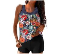 OBASDFD Swimsuit Women's Stylish Tankini Set for Women Comfortable And Versatile Swimwear for Beach, Pool And Vacation Relaxed Summer Days And Active Water Sports, Orange, 3XL(3XL)