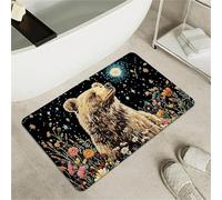 OBASDFD Tappetino Da Bagno Antiscivolo in Terra di Diatomea, Super Assorbente e Rapido Asciugante, Zerbino Ecologico per Uso Interno(#19,16x24Inch (40 * 60cm))