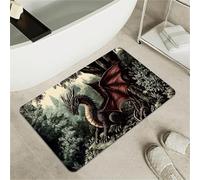 OBASDFD Tappetino Da Bagno Antiscivolo in Terra di Diatomea, Super Assorbente e Rapido Asciugante, Zerbino Ecologico per Uso Interno(#40,16x24Inch (40 * 60cm))