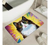 OBASDFD Tappetino Da Bagno Antiscivolo in Terra di Diatomea, Super Assorbente e Rapido Asciugante, Zerbino Ecologico per Uso Interno(#11,20x31Inch (50 * 80cm))