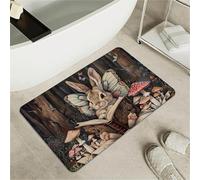 OBASDFD Tappetino Da Bagno Antiscivolo in Terra di Diatomea, Super Assorbente e Rapido Asciugante, Zerbino Ecologico per Uso Interno(#30,16x24Inch (40 * 60cm))