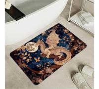 OBASDFD Tappetino Da Bagno Antiscivolo in Terra di Diatomea, Super Assorbente e Rapido Asciugante, Zerbino Ecologico per Uso Interno(#48,16x24Inch (40 * 60cm))