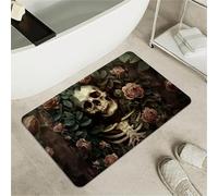 OBASDFD Tappetino Da Bagno Antiscivolo in Terra di Diatomea, Super Assorbente e Rapido Asciugante, Zerbino Ecologico per Uso Interno(#35,16x24Inch (40 * 60cm))
