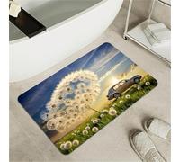 OBASDFD Tappetino Da Bagno Geometrico A Forma Di Fiore In Terra Diatomee, Antiscivolo, Assorbente E Ad Asciugatura Rapida For Cucina(#27,17x27.5Inch (43 * 70cm))