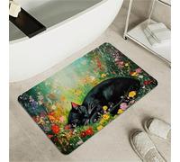 OBASDFD Tappetino Da Bagno in Terra di Diatomea, Antiscivolo Marmo Verde-Oro, Super Assorbente e Rapido Asciugante per Cucina(#1,16x24Inch (40 * 60cm))