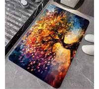 OBASDFD Tappetino Da Bagno In Terra Di Diatomee, Antiscivolo, Super Assorbente, Ad Asciugatura Rapida, Motivo Marmo Blu Navy E Bianco, Tappeto Cucina(#44,20x31Inch (50 * 80cm))