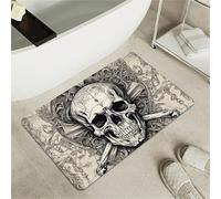 OBASDFD Tappetino Da Bagno In Terra Di Diatomee Con Motivo A Fenice Rossa E Oro, Antiscivolo, Super Assorbente Ad Asciugatura Rapida For Cucina(#41,17x27.5Inch (43 * 70cm))