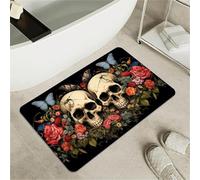 OBASDFD Tappetino Da Bagno In Terra Di Diatomee Con Motivo A Fenice Rossa E Oro, Antiscivolo, Super Assorbente Ad Asciugatura Rapida For Cucina(#16,16x24Inch (40 * 60cm))