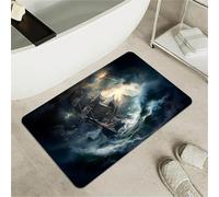 OBASDFD Tappetino Da Bagno In Terra Di Diatomee Con Motivo Cielo Stellato, Antiscivolo, Super Assorbente, Ad Asciugatura Rapida, For Cucina, Doccia, Lavanderia(#15,17x27.5Inch (43 * 70cm))