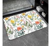 OBASDFD Tappetino Da Bagno In Terra Di Diatomee, Inchiostro Alcolico, Design Lilla Acquamarina, Antiscivolo, Super Assorbente, Ad Asciugatura Rapida, For E Cucina(#5,20x31Inch (50 * 80cm))